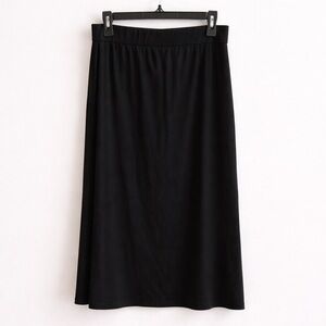 Eileen Fisher Tencel Lyocell Pencil Skirt | Elastic Waist | Black | Size XS